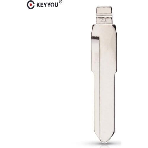 KEYYOU #27 Blade Remote Arrival Replacement Car Uncut Blank Key Blade For Mazda 3 5 6 Familia Hippocampus 323 Premarin