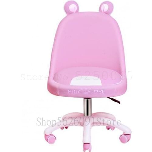 Modern Simple And Lovely Computer Chair Household Students Writing Lift Backrest Chair Small Household Student Dormitory