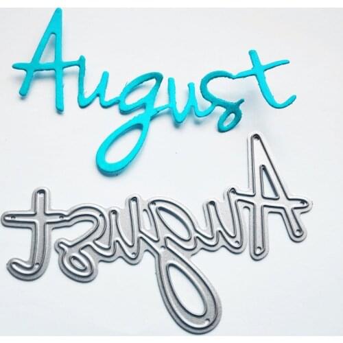 Metal August paper die cutting dies for Scrapbooking/DIY Easter wedding Halloween Easter card