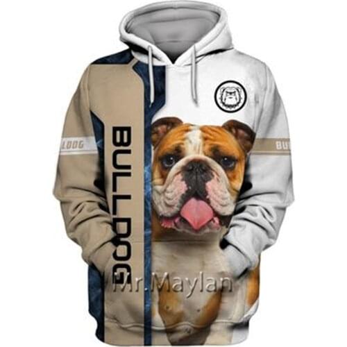 Personality Fashion Animal Pug 3D Printed Graphic Hoodie Men/Women Zip Hooded Streetwear Oversized Sweatshirt Harajuku Tops -A07