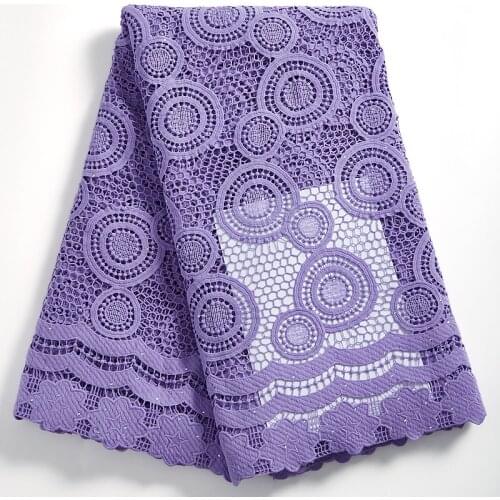 Zhenguiru New Arrival High Quality Sewing Accessaies African Fabric Lace 2021 Water Soluble Nigeria Lace Fabric For Dress A 2314