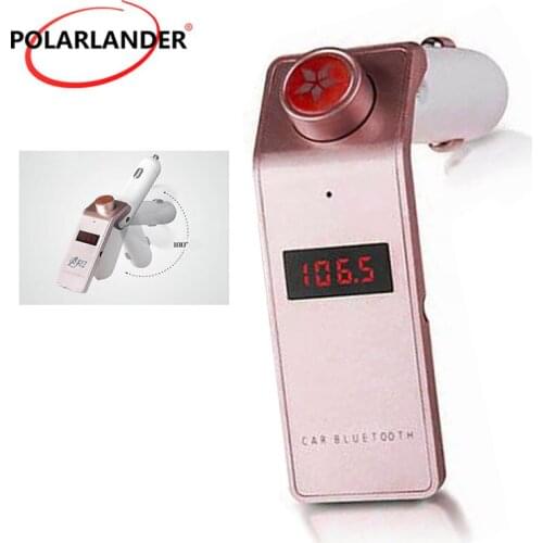 New Bluetooth Handsfree CarKit Bluetooth FM Transmitter MP3 Player Car Kit Charger For Smart Phone