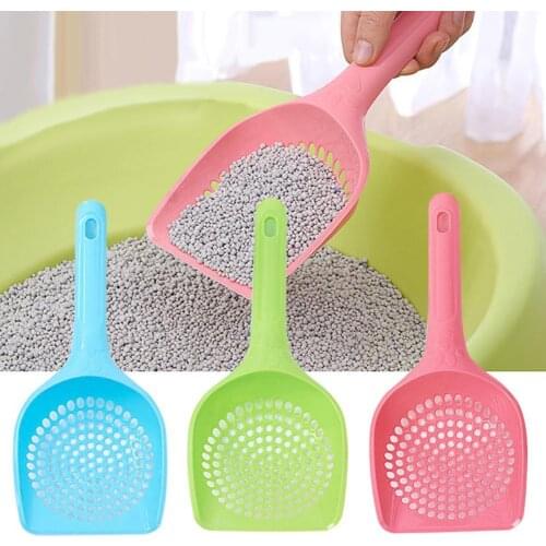 Plastic Cat Litter Scoop Pet Care Sand Waste Scooper Shovel Hollow Cleaning Tool Cats Housebreaking Products Supplies