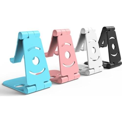 2019New Phone Holder Stand for iPhone XS XR 8 X 7 6 Foldable Mobile Phone Stand for Samsung Galaxy S10 S9 S8 Tablet Stand Desk