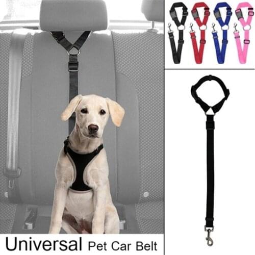 Pet Dog Cat Car Seat Belt Adjustable Harness Seatbelt Pet Safety Belt Pet Leash Vehicle Seat Strap Dogs Travel Clip Pet Supplies