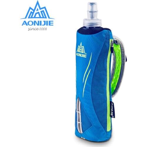 AONIJIE E908 Running Hand-held Water Bottle Kettle Holder Wrist Storage Bag Hydration Pack Hydra Fuel Soft Flask Marathon Race