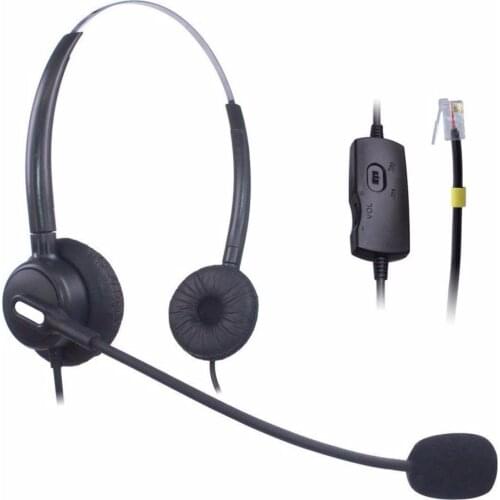 Wantek Telephone Headset for Cisco 7911 7912 7906G Avaya 1608 1616 9611G Yealink SIP-T19P T20P T26P T32G T42G T46G Snom 300 320