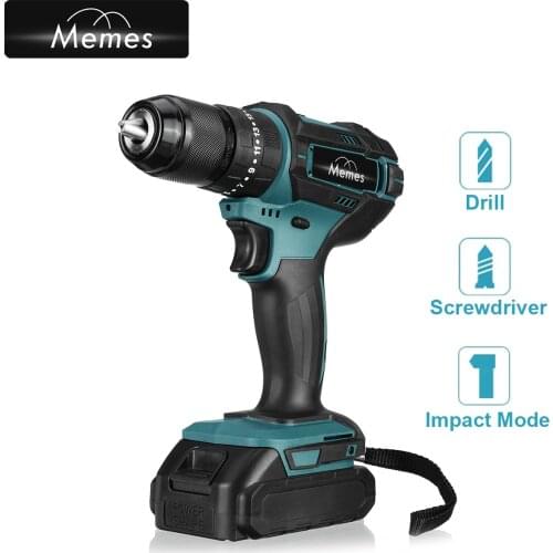 21V Impact Electric Drill Variable Speed Impact Electric Screwdrivers Hammer Drill Power Tool Rechargable For Makita 18V Battery