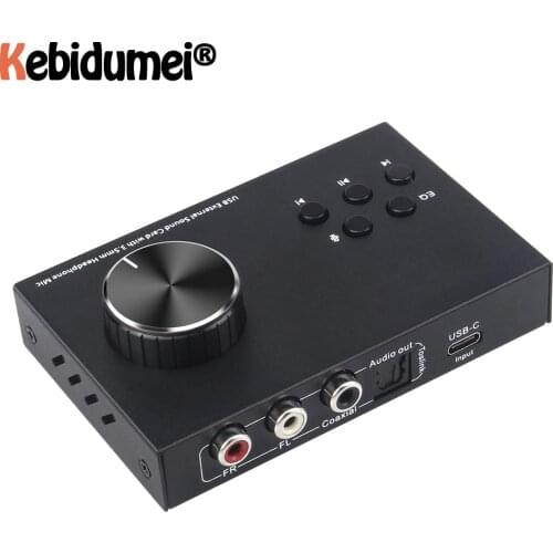 Newly Computer USB External Sound Card 2RCA Digital Audio Adapter Converter Audio Interface For PC Laptop Profession Sound Card