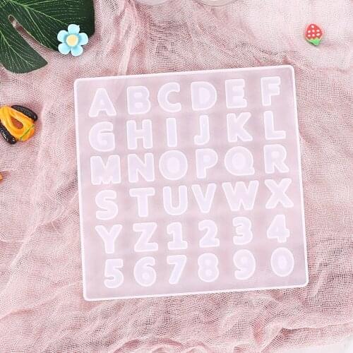 Uppercase Letter Digital Silicone Mold Soft Mold for UV Resin Mold Epoxy Resin Art Supplies Resin Mold Pendant Pendant Model
