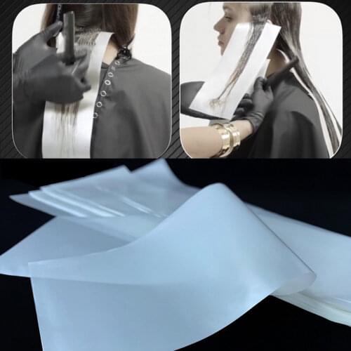 100pcs Hair Dye Paper Reusable Highlight Dyeing Coloring Separating Sheet Paper Salon Barber Tools
