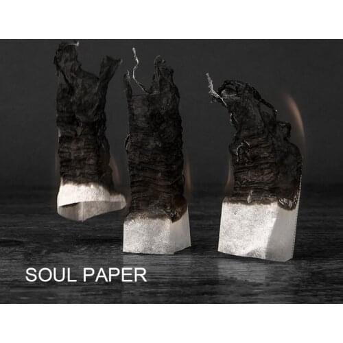 24 Pcs=1pack Soul Paper Will Tsai - Magic Tricks Miracle Prediction Soot Pro Fire Close Up Magic Illusions Stage Magic Comedy