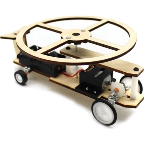 3D Assemble No.1 Helicopter Wooden Puzzle Plane Wood Model Building Kit DIY Craft Kit Creative Educational Toy