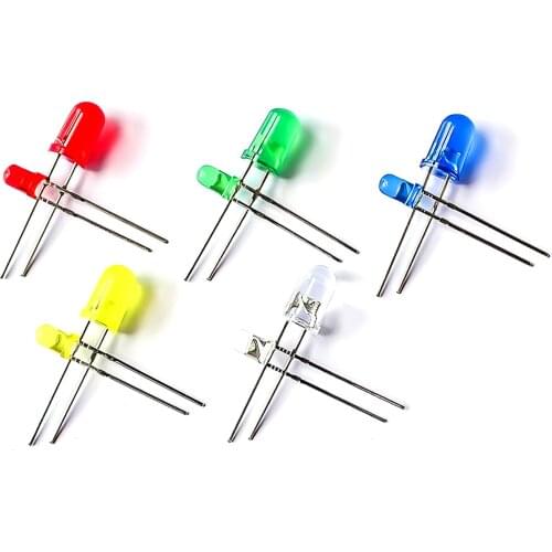 500PC/Lot 3MM 5MM Led Kit Mixed Color Red Green Yellow Blue White Light Emitting Diode
