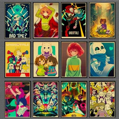 5d Diy Diamond Painting Vintage Anime Undertale Cartoon Manga Diamond Mosaic Embroidery Cross Stitch Full Drill Home Decor Gift