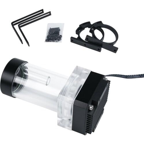 6W Silent Pump Water Cooled Tank Integrated PWM PUMP Speed Adjusting Combo Reservoir 12v 0.5A Small 4pin Port