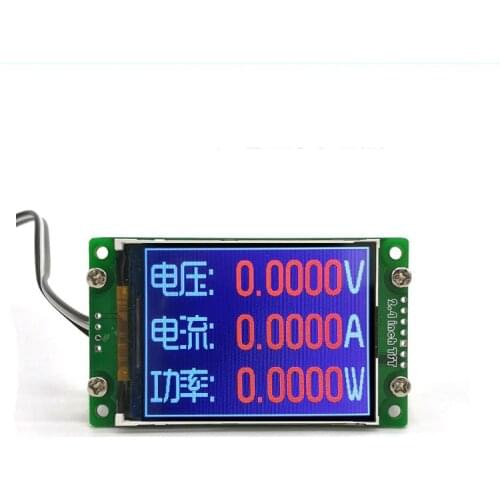 Four-digit Voltmeter Ammeter Color Screen with Power DC Power Meter 50V10A500W Color Screen Display