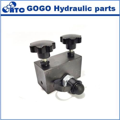 Hydraulic diverter valve with switch 3/8 threaded interface, 70MPa high pressure hydraulic oil pump distributor, three or four-w