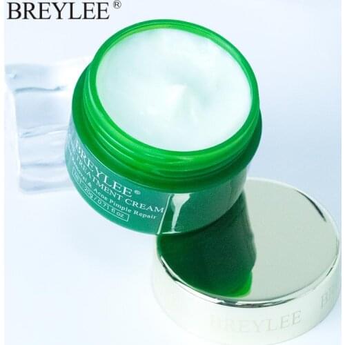 BREYLEE Tea Tree Acne Removal Cream Anti Pimple Oil Control Shrink Pores Gel Moisturizing Essence Cream women face Beauty tool