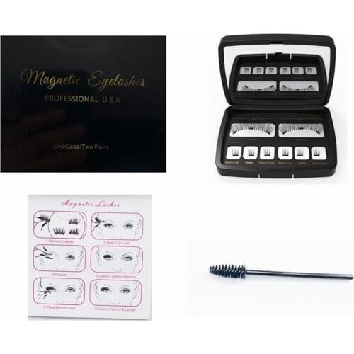 Magnetic Eyelashes 3D False Mink Eyelashes Magnet Lashes Magnetic Eyeliner&Tweezer Set Makeup magneticas