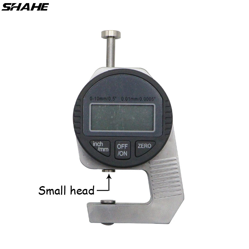 Portable Large LCD Electronic Thickness Gauge Mini 0.01 mm Digital Thickness Gauge Meter 0-12.7 mm With Small Head
