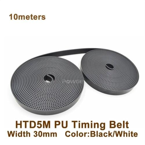 POWGE 10meters HTD5M 30 PU Open Belt 5M Timing Belt Width 30mm 5M 30 Polyurethane With Steel Core Belt 5M-30 High Quality
