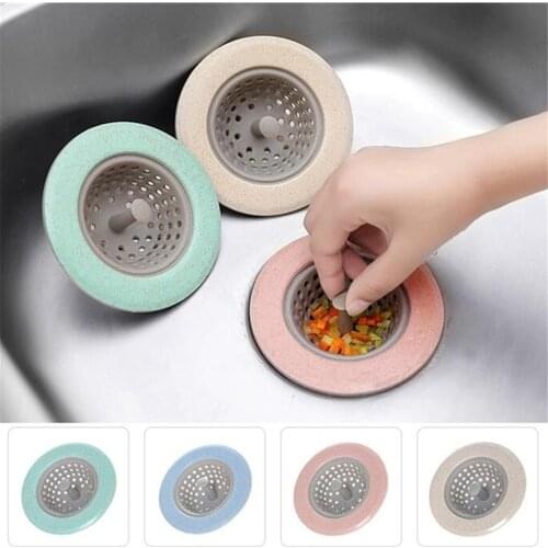 Practical Silicone Home Kitchen Bathroom Round Shape Floor Drain Cover Plug Anti-blocking Water Hair Catcher Filter Strainer