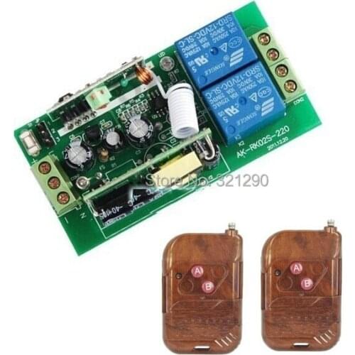 2016 New 80V-250V Wide Range Output RF wireless remote control system 1 Receiver & 2 Transmitter switch livolo