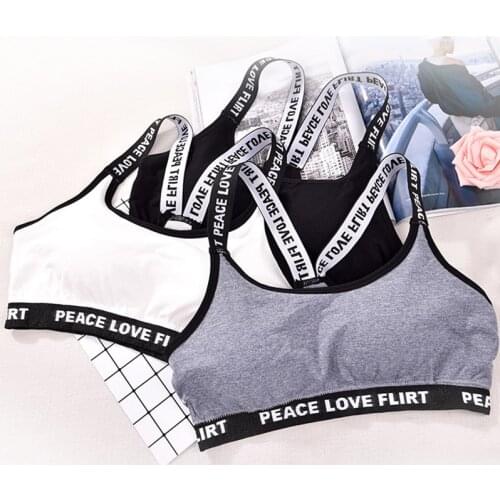 Sexy Sports Underwear Push Up Fitness Running Yoga Bra Crop Top Cotton For Girls Gym Wear Solid Women Sportswear