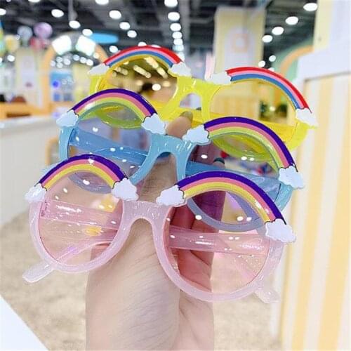 New Rainbow Children Sunglasses Kids Oculos Sun Glasses Boys Eyeglasses Shades Girls Color Lens Baby Gafas UV400 Eyewear
