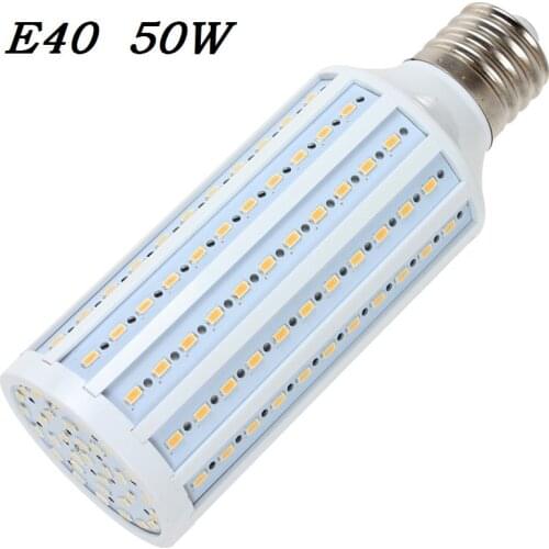 E40 LED Corn bulb Lamp 50W 165 LED Bombillas 5730 SMD for Outdoor street lighting Home Jelwery showcase shop 110V/220V 1pcs/lot