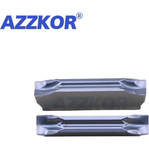 AZZKOR MGMN200 300 400-GM NT128 Grooving Carbide Insert NC Lathe Turning Tool For Stainless Steel Prating Lathe Grooving Inserts