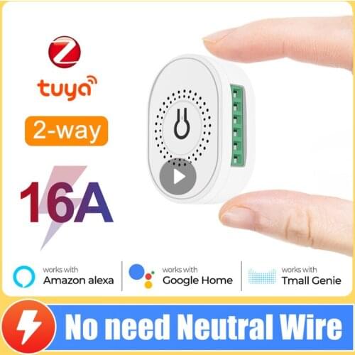 Tuya Zigbee Smart Switch Hub Gateway No Need Neutral Wire Support Single Fire Zero Fire Voice Control Via Alexa Google Home