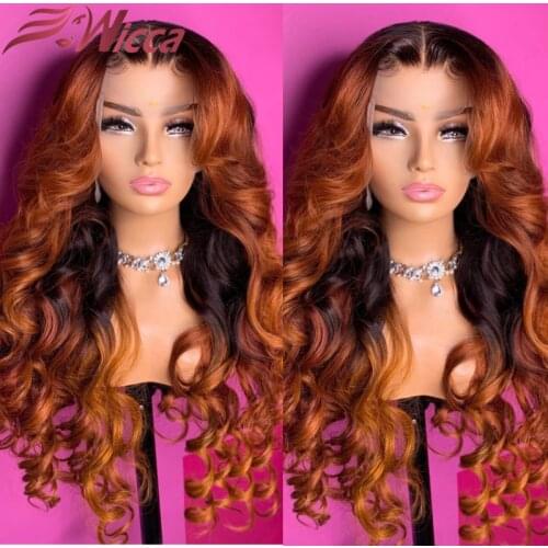 180 Density Pre Plucked Pure Red Colored 13x4 Lace Front Wigs Brazilian Deep Wave Remy Human Hair For Women With Baby Hair