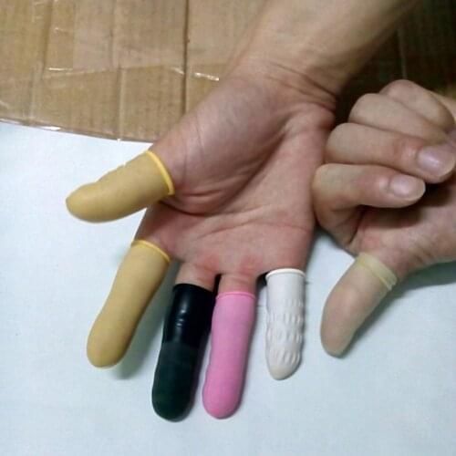 3500gram Finger cots Mix color size L /size M Good quality Wear-resistant 100% natural latex Protection Gloves free shipping