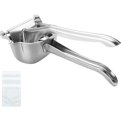 WSFS Hot Stainless Steel Lemon Squeezer Citrus Juicer Hand Press Heavy Duty Manual Squeeze Juice Extractor - 50 Pcs Filter Bags