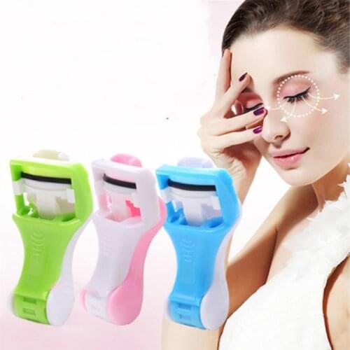 Women Safe Manually Plastic Eyelash Clip Makeup Eyelash Curler Tool Wide Angle Clamp Cosmetic Proffessional No Damage Curling