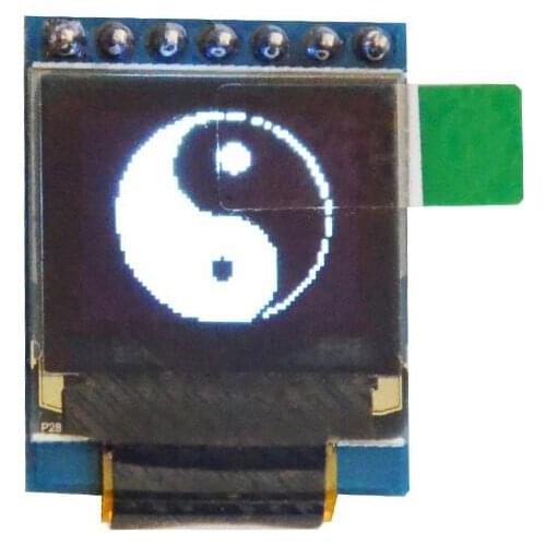 0.66 inch SPI OLED module white color display 7pin SSD1306 controller PCB board