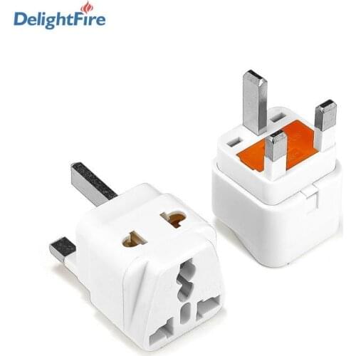 1 pcs US EU AU to UK EU Universal With 13A Fuse 2 in 1 Travel Adaptor High Quality Plug Adapter Computer Plug Adapter