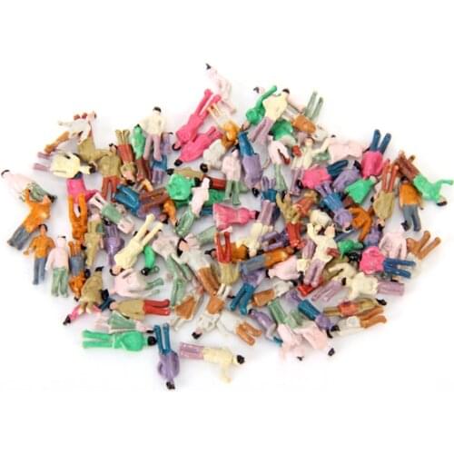 100pcs N Scale Painted Figure Model Train Park Street Passenger People Characters Figures Decor