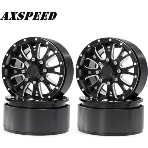 2.2inch RC Car Metal Beadlock Wheel Rims Wheel Hubs for 1/10 RC Rock Crawler Axial Wraith 90018 Accessories