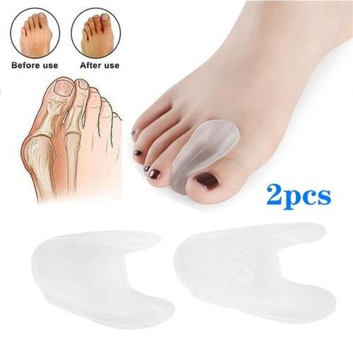 2pcs Silicone toe isolation pad, thumb valgus orthosis, relieve foot pain, foot care