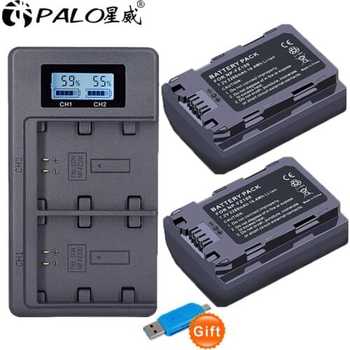 2280mAh NP-FZ100 NPFZ100 NP FZ100 Battery+Dual USB Charger for Sony NPFZ100 Z-Series, Alpha A7 III, A7R III, A9, A9R, A9S, A6600