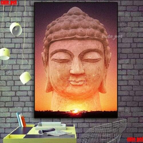 DIY full square diamond painting Religious Buddha mosaic diamond rhinestone 5D embroidery cross stitch full display home art
