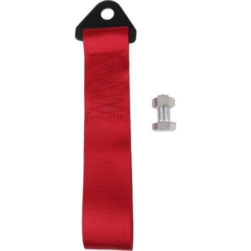 Racing Car Emergency Tow Rope Trailer Pull Strap For Auto Front Bumper Towbar