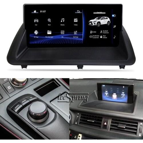 10.25"Car multimedia Player for LEXUS CT200 GPS Navigation (2011-2018 original Car with knob Remote system) left-hand drive