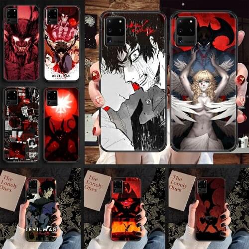 DEVILMAN crybaby Phone case For Samsung Galaxy Note 4 8 9 10 20 S8 S9 S10 S10E S20 Plus UITRA Ultra black silicone cell cover