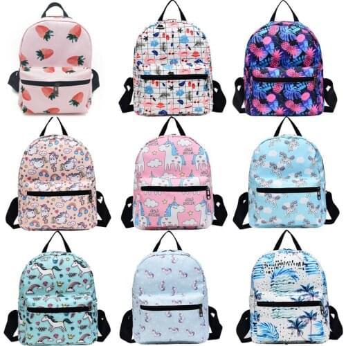 Unicorn Backpack Children School Bag Oxford Cloth Waterproof Cartoon Printing Casual Female Bags Teenage Girls and Boys Backpack
