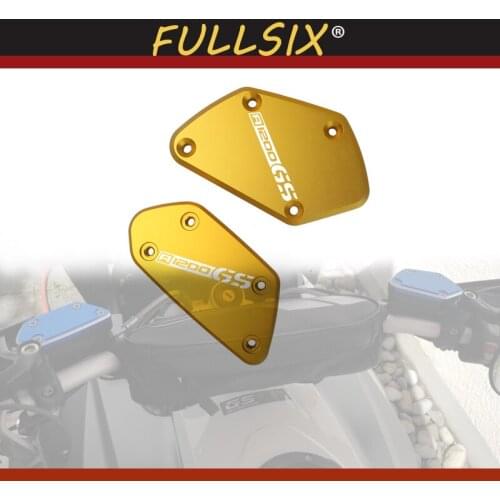 FOR BMW R1200GS R1200 GS R 1200GS 2012-2018 pair of CNC Aluminum Motorcycle Brake Fluid Fuel Reservoir Tank Cover Cap