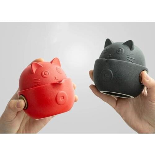 Travel Portable Tea Pot With 2 Cups Travel Bag for Office Home Travel Ceramic Tea Set